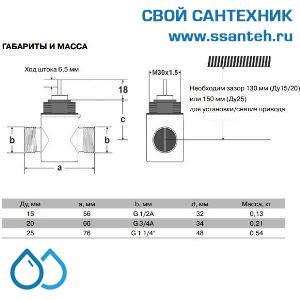 10032 Honeywell, VSMF-215-0.16 Клапан двухходовой (проходной) регулирующий резьбовой, PN16, DN15, Kvs 0.16, 6.5мм, 2…120 °C