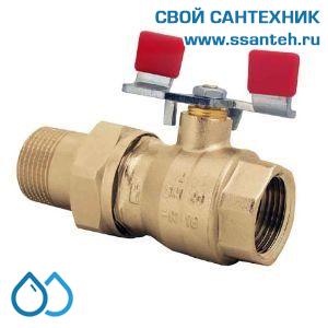 14724 HERZ, 1221632 Кран шаровой MODUL ВР-НР 3/4" ручка бабочка сталь амер PN25