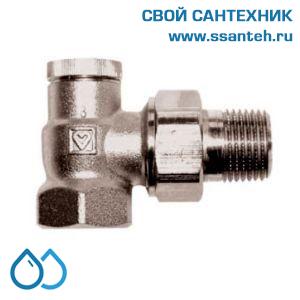 14872 HERZ 1372442 Клапан для отключения радиатора угловой, 3/4", Kvs 2,6 м3/час, PN 10 бар, 110°C