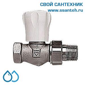 15327 HERZ 1552321 Клапан ручной радиаторный прямой, 1/2", Kvs 2,0 м3/час, PN 10 бар, 110°C, с точной предварительной настройкой.