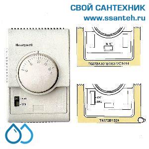 15743 HONEYWELL T6372B1024 Термостат для фэн-койлов 10-30С, 230В, антисипатор, нагрев/охлаждение