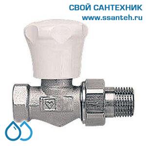 16032 HERZ 1682391 Клапан ручной радиаторный прямой, 1/2", Kvs 2,4 м3/час, PN 10 бар, 110°C, с точной предварительной настройкой.