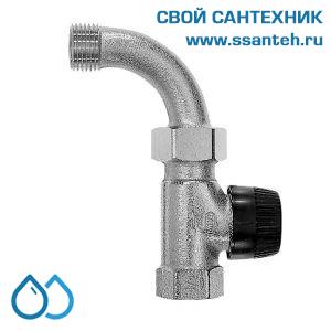 17995 Honeywell V2000BBB15 Клапан термостатический радиаторный прямой, 1/2", Kvs 0.62, с S-образным коленом