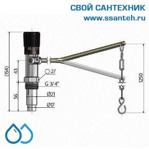 18707 REGULUS RT4 Регулятор тяги механический для твердотопливных котлов