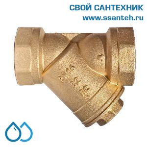 18917 Termicus Фильтр грязевик косой DN32 PN 16 1 1/4" ВР без покрытия