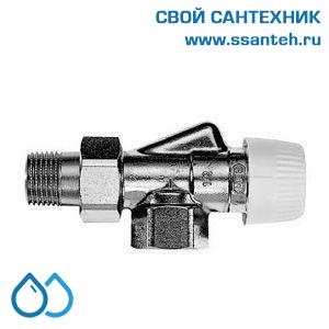 19830 Honeywell V2000HBB15 Клапан термостатический радиаторный осевой для обратной трубы, 1/2", Kvs 0,62, 130 C dPmax-1бар