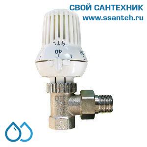 20027   TERMICUS T6102EBB15 RTL Клапан двухходовой для теплого пола угловой, 1/2, +20...+50°С, Kvs 0,62 м3/час