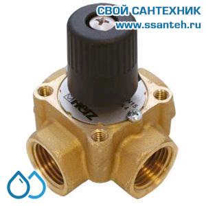 20436 HERZ 1213804 Клапан четырехходовой регулирующий с рукояткой, РN10, 1 1/4", Kvs 16,0 м3/час, +110°C