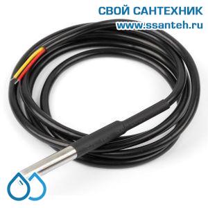 23492 PF00-65-5M Датчик температуры теплоносителя, IP65, PT1000, -40...+150°C, L=55 мм, d=6 мм, кабель 5 м