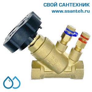 23638 SBV40DA Клапан запорно-балансировочный ручной, ВР, DN40, PN25, Kvs 21, с изм.нип. тип NB