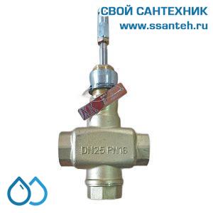 23749 TV3-40 Регулирующий клапан муфтовый линейный трехходовой, PN16 DN40 Kvs 28,9, 20мм