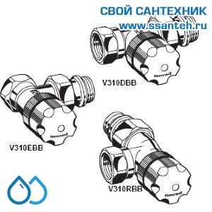 08631 Honeywell, V310EBB15 Клапан термостатический радиаторный угловой, 1/2", Kvs 0,59, Ру 10, 120С